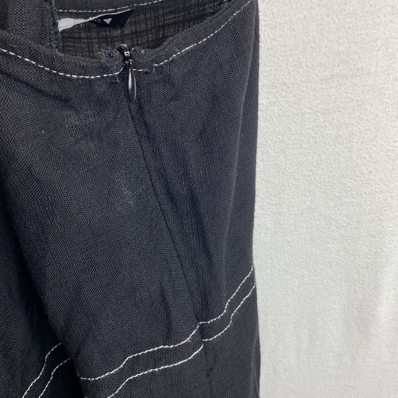 Zara black short jumpsuit romper with topstitching & lace design size XS, NWT - Picture 7 of 14